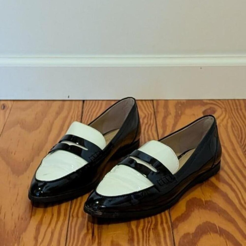 Michael Kors Black + White Loafers